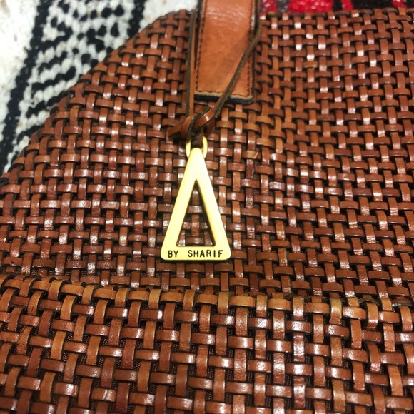 Americana by sharif brown leather woven purse - Picture 4 of 8